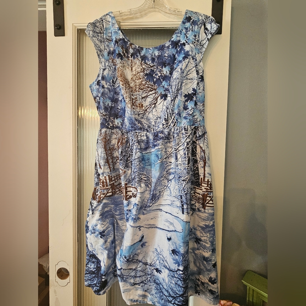 Retrolicious Dress Winter Pattern